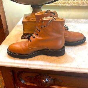 Very gently worn Dear Frances combat boot. Color:Tan Size 38